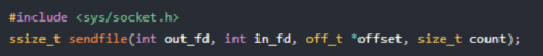 sendfile怎么实现的零拷贝1