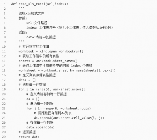 Python操作Excel数据的封装函数3